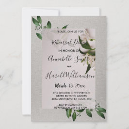 Elegant Rehearsal Dinner Invitation Kaart