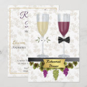 Elegant Rehearsal Dinner Invitation Kaart (Voorkant / Achterkant)