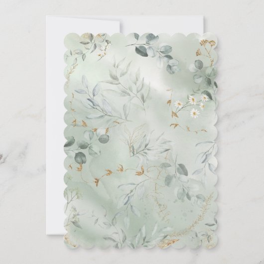 Elegant Rehearsal Dinner Invitation Kaart (Achterkant)