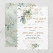 Elegant Rehearsal Dinner Invitation Kaart (Voorkant / Achterkant)