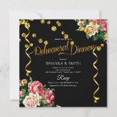 Elegant Rehearsal Dinner Invitation Kaart (Voorkant)