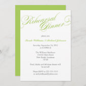 Elegant Rehearsal Dinner Kaart (Voorkant / Achterkant)