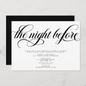 Elegant Rehearsal Dinner Kaart (Voorkant / Achterkant)