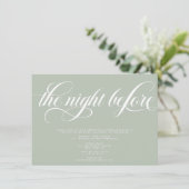 Elegant Rehearsal Dinner Kaart (Staand voorkant)