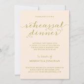 Elegant Rehearsal Dinner Kaart (Voorkant)