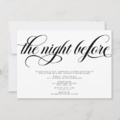 Elegant Rehearsal Dinner Kaart (Voorkant)