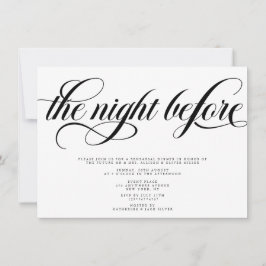 Elegant Rehearsal Dinner Kaart