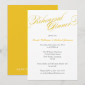 Elegant Rehearsal Dinner Kaart (Voorkant / Achterkant)