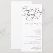 Elegant Rehearsal Dinner Menu (Voorkant / Achterkant)