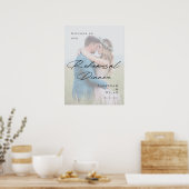 Elegant Rehearsal Dinner photo welcome Poster (Keuken)