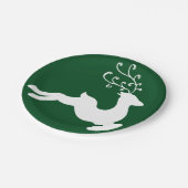 Elegant Reindeer Papieren Bordje (Gekanteld)