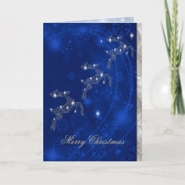 Elegant Reindekerst Wenskaart Feestdagen Kaart