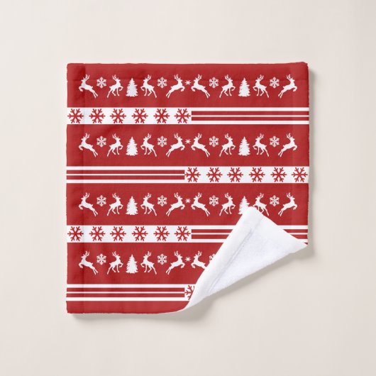 Elegant Reinders Snowflakes Lines Bad Handdoek (Wasdoekje)