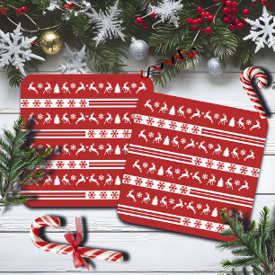 Elegant Reinders Snowflakes Lines Kartonnen Onderzetters