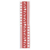 Elegant Reinders Snowflakes Lines Korte Tafelloper (Voorkant)