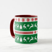 Elegant Reinders Snowflakes Lines Mok (Voorkant links)