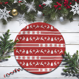Elegant Reinders Snowflakes Lines Papieren Bordje