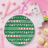Elegant Reinders Snowflakes Lines Papieren Bordje (Feest)