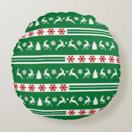 Elegant Reinders Snowflakes Lines Rond Kussen