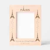 Elegant reisavontuur Parijs Souvenir Gegraveerde Lijstjes (Voorkant)