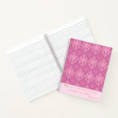 Elegant Rejoice in the Lord Pink Damask Notitieboek (Binnen)