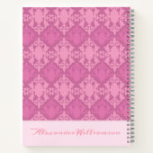 Elegant Rejoice in the Lord Pink Damask Notitieboek (Achterkant)