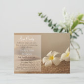 Elegant Relaxing Spa Birthday Party Kaart (Staand voorkant)