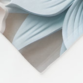 Elegant reliëf 3D stijl bloemreliëf pastel Fleece Deken (Hoek)