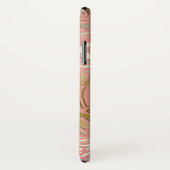 Elegant reliëf stijl  Roos gouden bloemen Case-Mate iPhone Case (Achterkant / rechts)