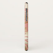 Elegant reliëf stijl  Roos gouden bloemen Case-Mate iPhone Case (Achterkant/links)