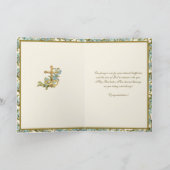 Elegant Religieus Katholieke Mary Joseph Wedding C Kaart (Binnen)