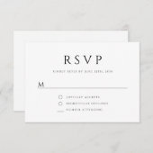 Elegant Religieus Kruis Bloem Doop  RSVP Kaartje (Voorkant / Achterkant)