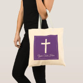 Elegant religieus kruis Christelijk geloof Tote Bag (Voorkant (product))