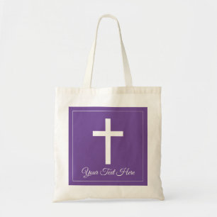 Elegant religieus kruis Christelijk geloof Tote Bag