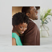 Elegant Religieuze Emmanuel God met ons Foto Echte Folie Feestdagenkaart (Staand Voorkant)