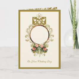 Elegant Religieuze Katholieke Mary Joseph Wedding Kaart