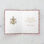 Elegant Religieuze Maagd Hart van Mary Doves Kaart (Binnen)