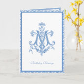 Elegant Religieuze Maagd Mary Floral Kaart (Gele Bloem)