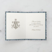 Elegant Religieuze Maagd Mary Floral Kaart (Binnen)