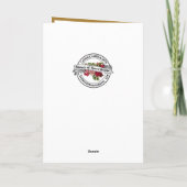 Elegant Religieuze Maagd Mary Gold Floral Kaart (Achterkant)