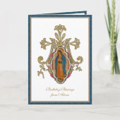 Elegant Religieuze Maagd Mary Guadalupe Kaart (Voorkant)