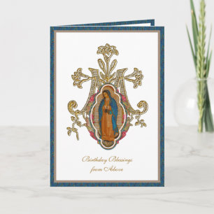 Elegant Religieuze Maagd Mary Guadalupe Kaart