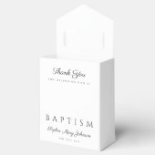 Elegant Religious Cross Floral Peonies Baptisme Bedankdoosjes (Geopend)