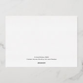 Elegant Renaissance Christmas Tree Gold Foil Folie Feestdagenkaart (Achterkant)