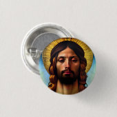 Elegant Renaissance Jesus Button (Voorkant /achterkant)