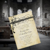 Elegant Renaissance Medieval Wedding Foto terug Kaart