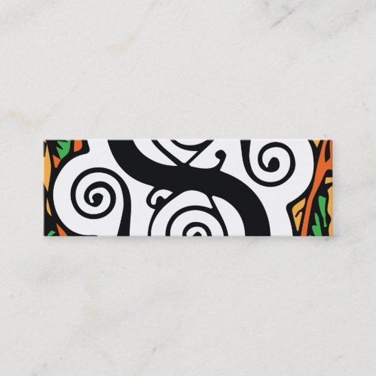 Elegant Renaissance of Medieval Monogram Letter S Mini Visitekaartje (Voorkant)