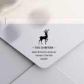 ELEGANT RENDIER ANTLERS VAKANTIE RETOURADRES  ZELFINKTENDE STEMPEL