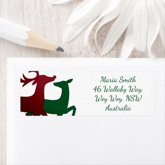 Elegant rendier etiket (Insitu)