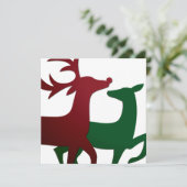 Elegant rendier kaart (Staand voorkant)